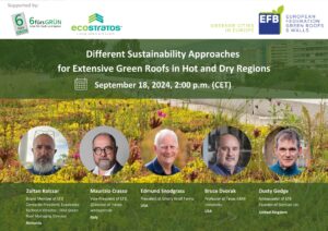 EFB webinar "Different Sustainability Approaches for Extensive Green Roofs in Hot and Dry Regions"